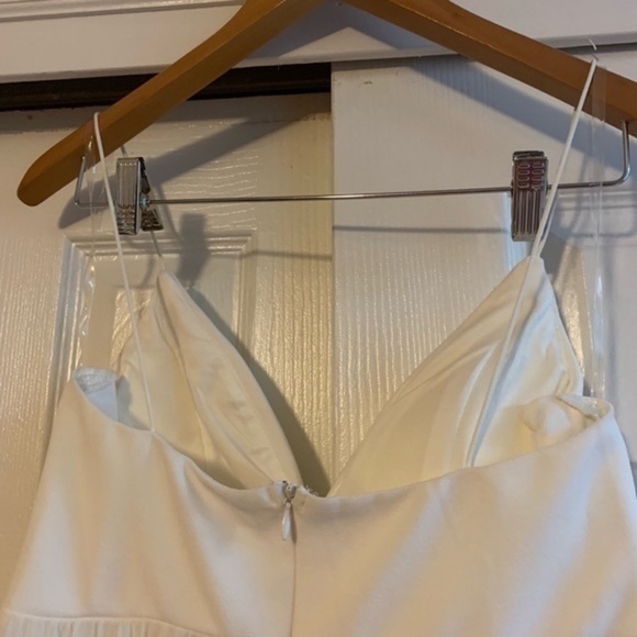 White Sheer Overlay Maxi Skirt Size Large - Picture 7 of 8